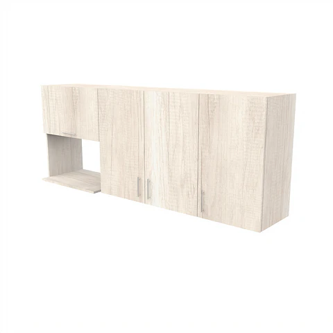 Mueble Mural para cocinas de 180 cm / M1-108-MU / TOSCANA / Espacio para microondas