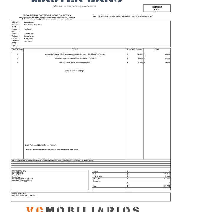  COTIZACIÓN N° 001023 1