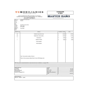  COTIZACIÓN N° 01030