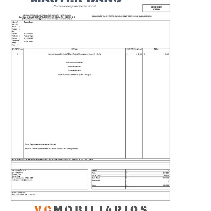  COTIZACIÓN N° 01034 1