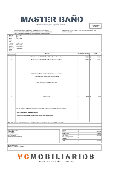  COTIZACIÓN N° 01069
