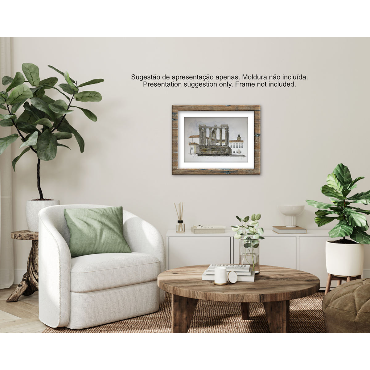 Aguarela Templo Romano