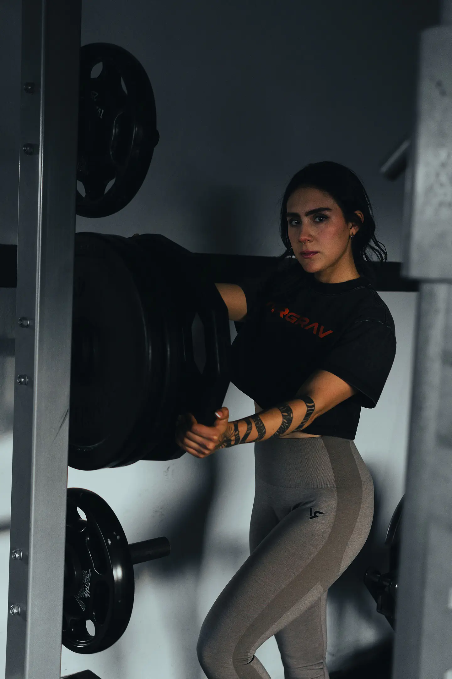 BLACK/TAUPE LEGGING VARGRAV FOR HER 3