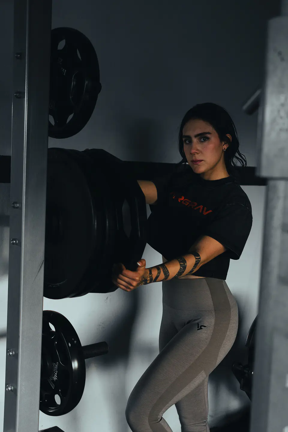 BLACK/TAUPE LEGGING VARGRAV FOR HER 3