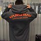BLACK/DARK GRAY HOODIE OVERSIZE - VARGRAV LIFTHING CLUB - Miniatura 2