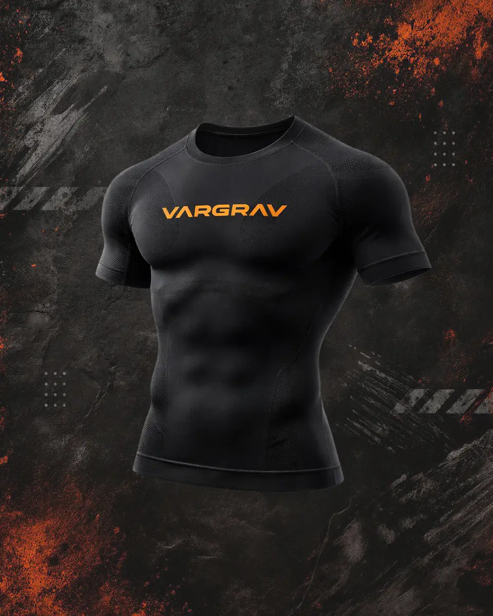 BLACK SHIRT COMPRESS | VARGRAV ESSENTIALS 1