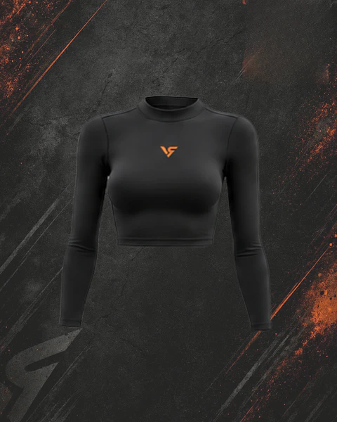 Compresión manga larga crop mujer — VALKYR LONG SLEEVE COMPRESS