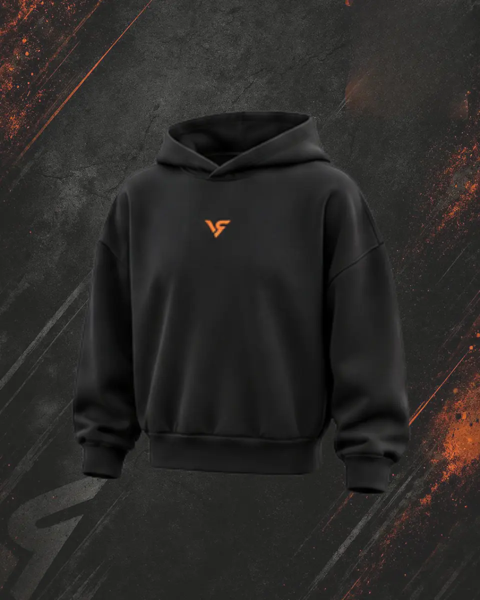  ⁠Sudadera negra unisex — TITAN HOODIE 1