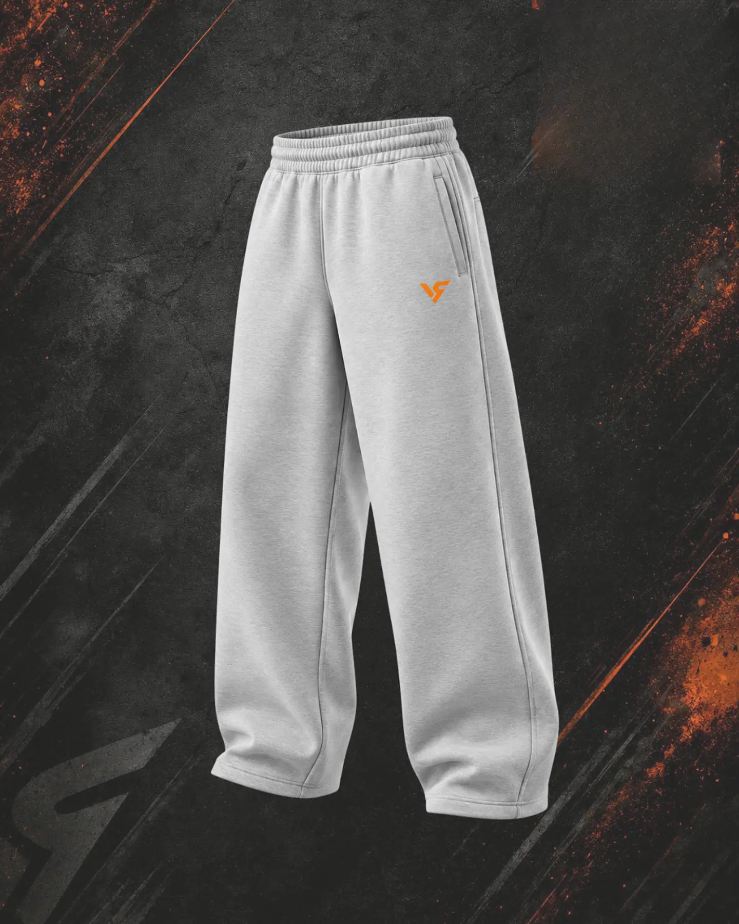 Pants baggy negro / gris perla — DRAGON BAGGY PANTS 2