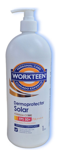 Bloqueador Dermoprotector Workteen Fps 50+ 1 Litro 1