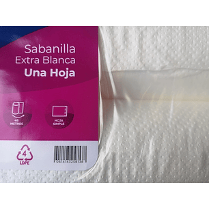 Sabanillas Prepicadas Para Camillas 2 Rollos X 48 Mts. C/u