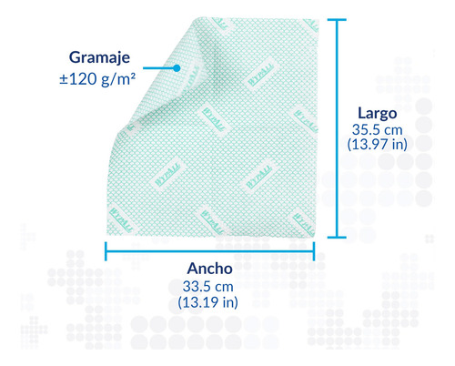 Paños Wypall X80 Plus Reutilizables Colores Paquete De 30 Paños C/u 10