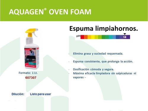 Limpia Hornos Alta Eficiencia En Espuma 1 Lt. Aq. Oven Foam 2