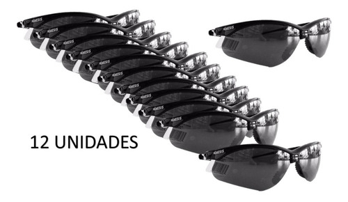 Lentes De Seguridad 12 Unidades Nemesis Smoke Policarbonato 3