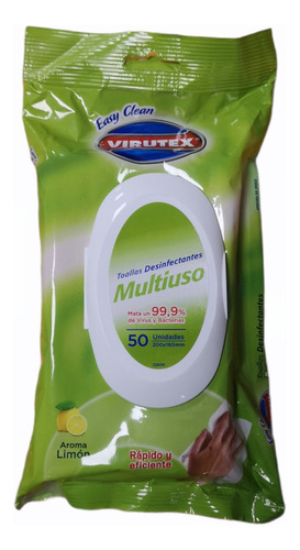 Toallas Desinfectantes Húmedas Multiuso Pack 6 Uni. X 50 C/u 2