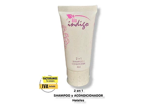 Shampoo + Acondicionador 2en1 Hotel 300 Unidades 20 Ml C/u