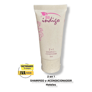 Shampoo + Acondicionador 2en1 Hotel 300 Unidades 20 Ml C/u