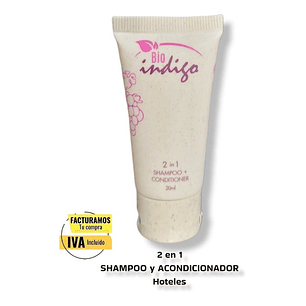 Shampoo + Acondicionador 2en1 Hotel 300 Unidades 20 Ml C/u