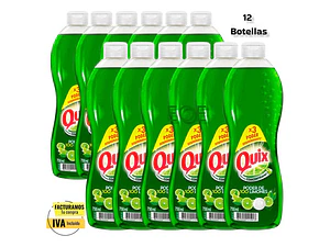 Quix Lavalozas Pack 12 Unidades Biodegradable 750 Ml C/u 