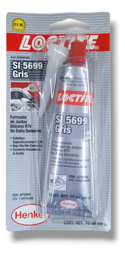 Sellador De Juntas Slicona Loctite 5699 Motor 70 Ml (475944) 1