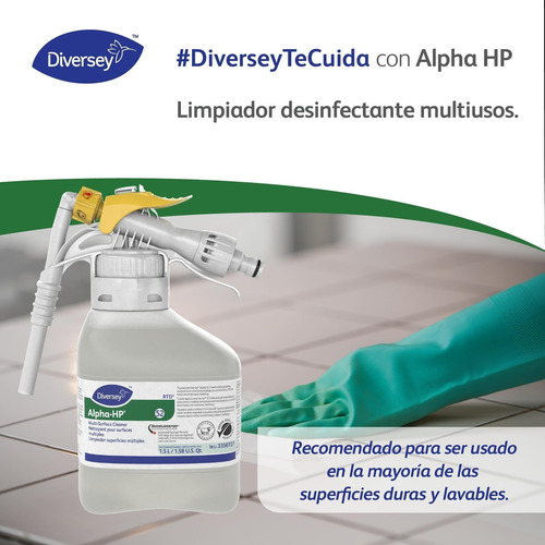 Limpiador Desinfectante Oxigenado Alpha Hp 1,5 Litros Jflex 3