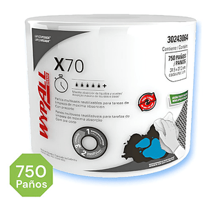 Paños Wypall X70 Jumbo Reutilizables Rollo X 750 Paños