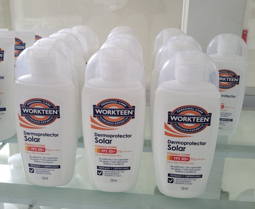 Protector Solar Factor 50+ 4 Unidades De 120ml C/u  Workteen 3