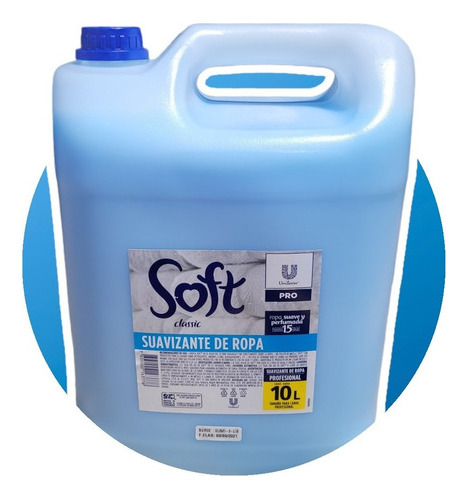 Soft 10 Lts. Suavizante Ropa Profesional, Lavandería Y Hogar 3