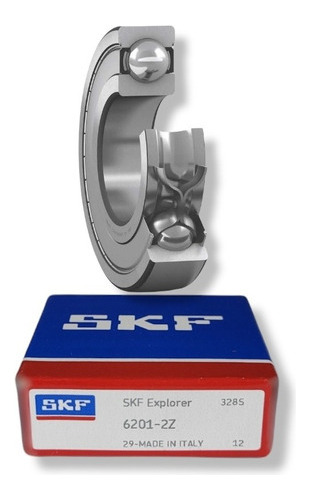 Rodamiento 6201 -2z  Rígido De Bolas Skf Medidas 12x32x10 Mm 1