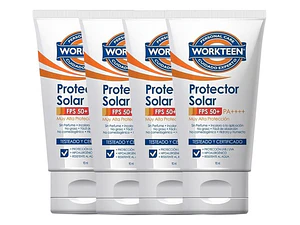 Protector Solar Factor 50+ 4 Unidades De 90ml C/u -workteen
