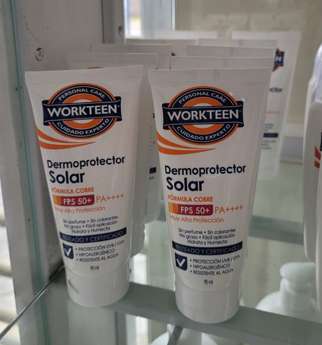 Protector Solar Factor 50+ 4 Unidades De 90ml C/u -workteen 4