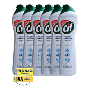 Cif Crema Limpiador Pack 6 Unidades X 750grs. C/u 