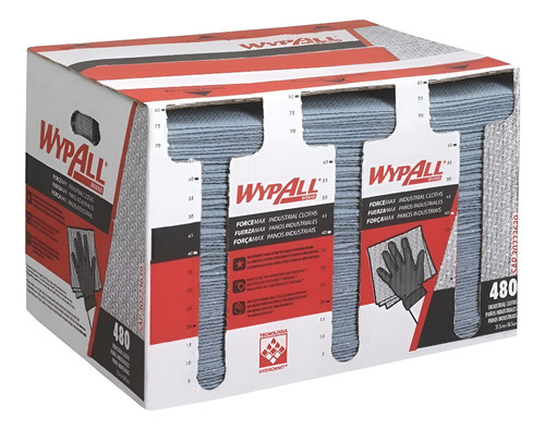 Paños De Limpieza Wypall Fuerzamax 480 Unidades X Caja 1