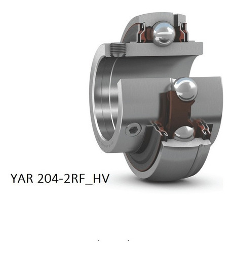 Rodamiento Yar 204-2rf/hv -skf De Bolas  Medidas 20x47x31x14 3