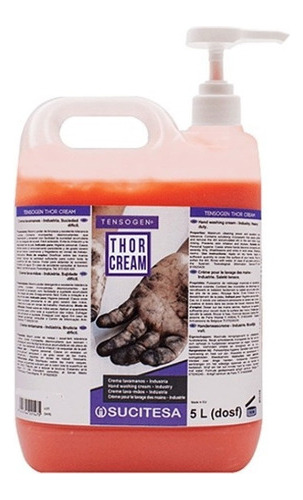 Jabón Mecánico 5 Lts. Tensogen Thor Cream Lavamanos 1