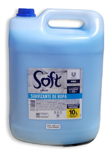 Detergente Omo + Suavizante Soft 10 Litros C/u Pack 6
