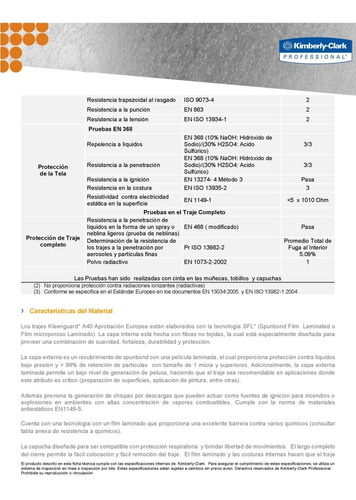 Traje - Buzo De Protección Kleenguard A40 Alta Resistencia  7