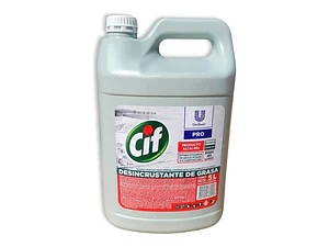 Cif Desincrustante De Grasa 5 Litros, Rendimiento 45 Lts.