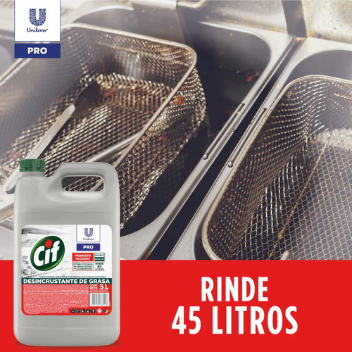 Cif Desincrustante De Grasa 5 Litros, Rendimiento 45 Lts. 2