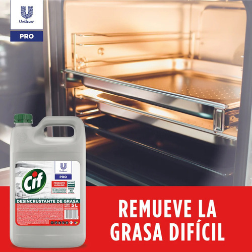 Cif Desincrustante De Grasa 5 Litros, Rendimiento 45 Lts. 4