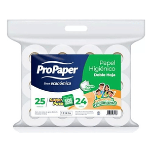 Papel Higiénico 24 Rollos X 25 Mts. C/u Doble Hoja Eoe