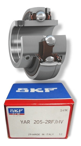Rodamiento Yar 205-2rf/hv De Bolas- Skf   Med: 25x52x34,1x15 1