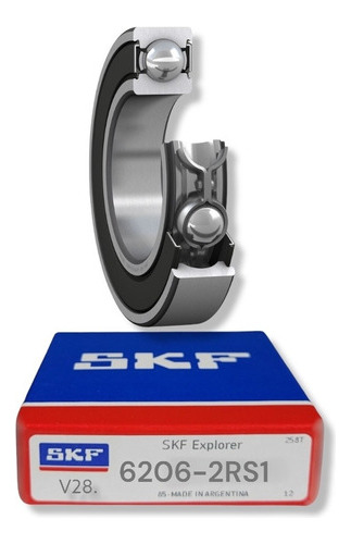 Rodamiento 6206-2rs1 Rígido De Bolas Skf Medidas 30x62x16 Mm 1