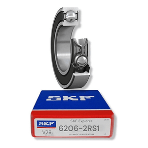Rodamiento 6206-2rs1 Rígido De Bolas Skf Medidas 30x62x16 Mm
