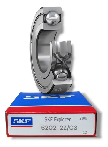 Rodamiento 6202-2z/c3 Rígido De Bolas - Skf Med: 15x35x11 1