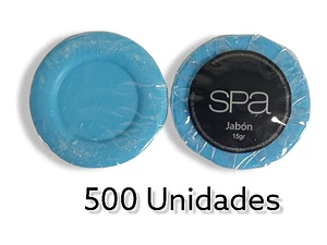 Jabón Redondo Spa Hoteles 15 Grs. Caja 500 Unidades.