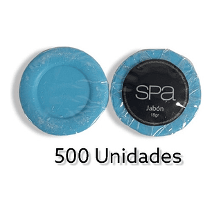 Jabón Redondo Spa Hoteles 15 Grs. Caja 500 Unidades.