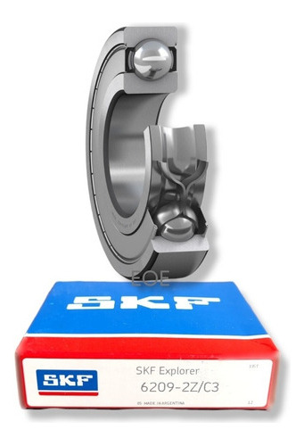 Rodamiento 6209-2z/c3 Skf Rígido De Bolas Med: 45x85x19 Mm. 1