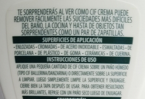 Cif Crema Limpiador Pack 12 Unidades X 750grs. C/u  3