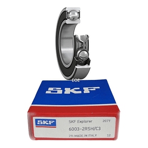 Rodamiento 6003-2rsh/c3 Rígido De Bolas - Skf Med: 17x35x10
